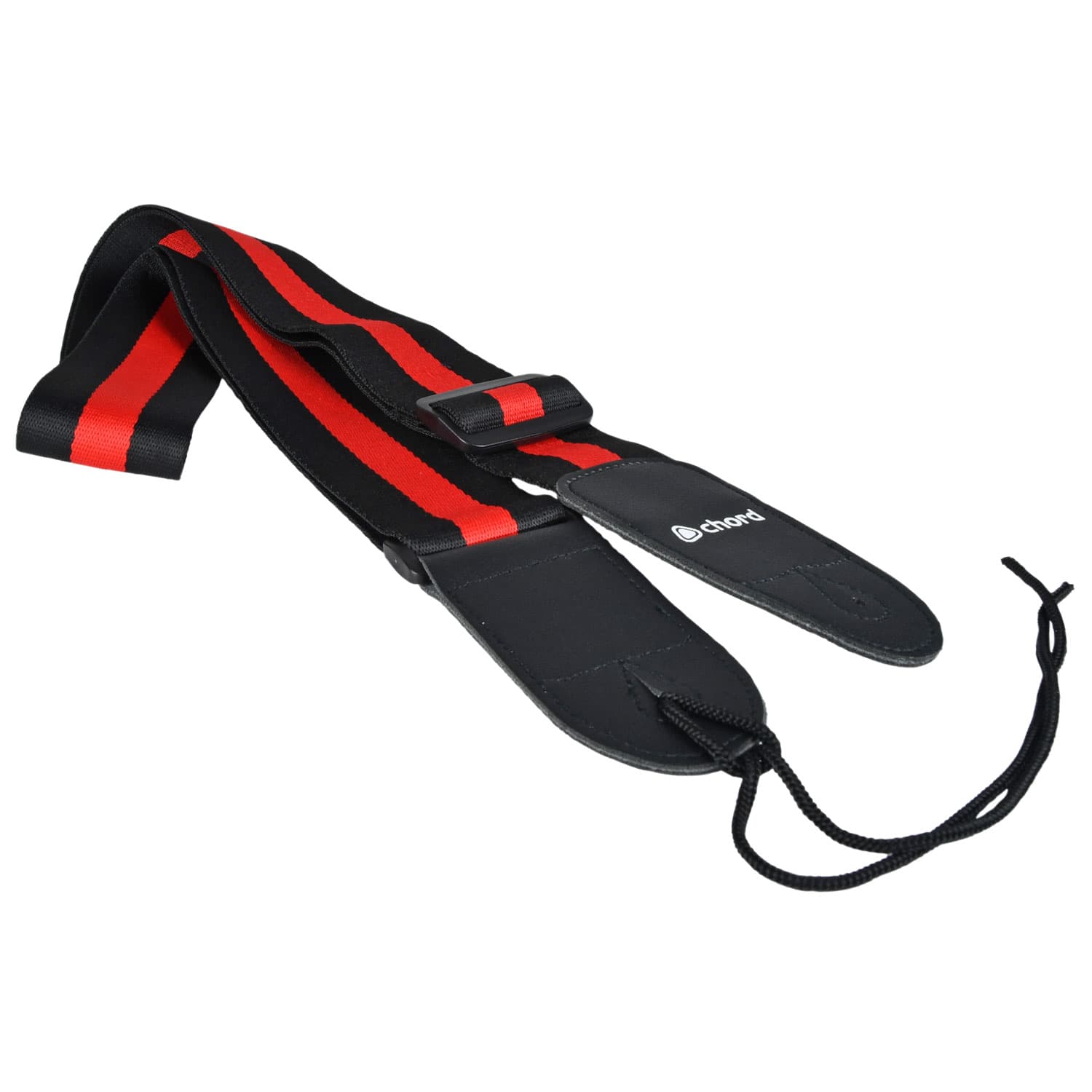Guitar Straps - Nylon Webbing — Guitar Strap Webbing Black & Red