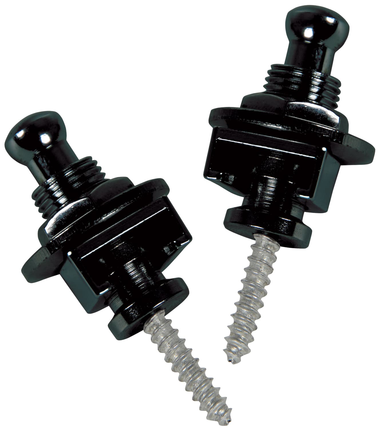 Strap Locks for Guitar - Set of 2 — Set of 2 strap locks for guitar - black