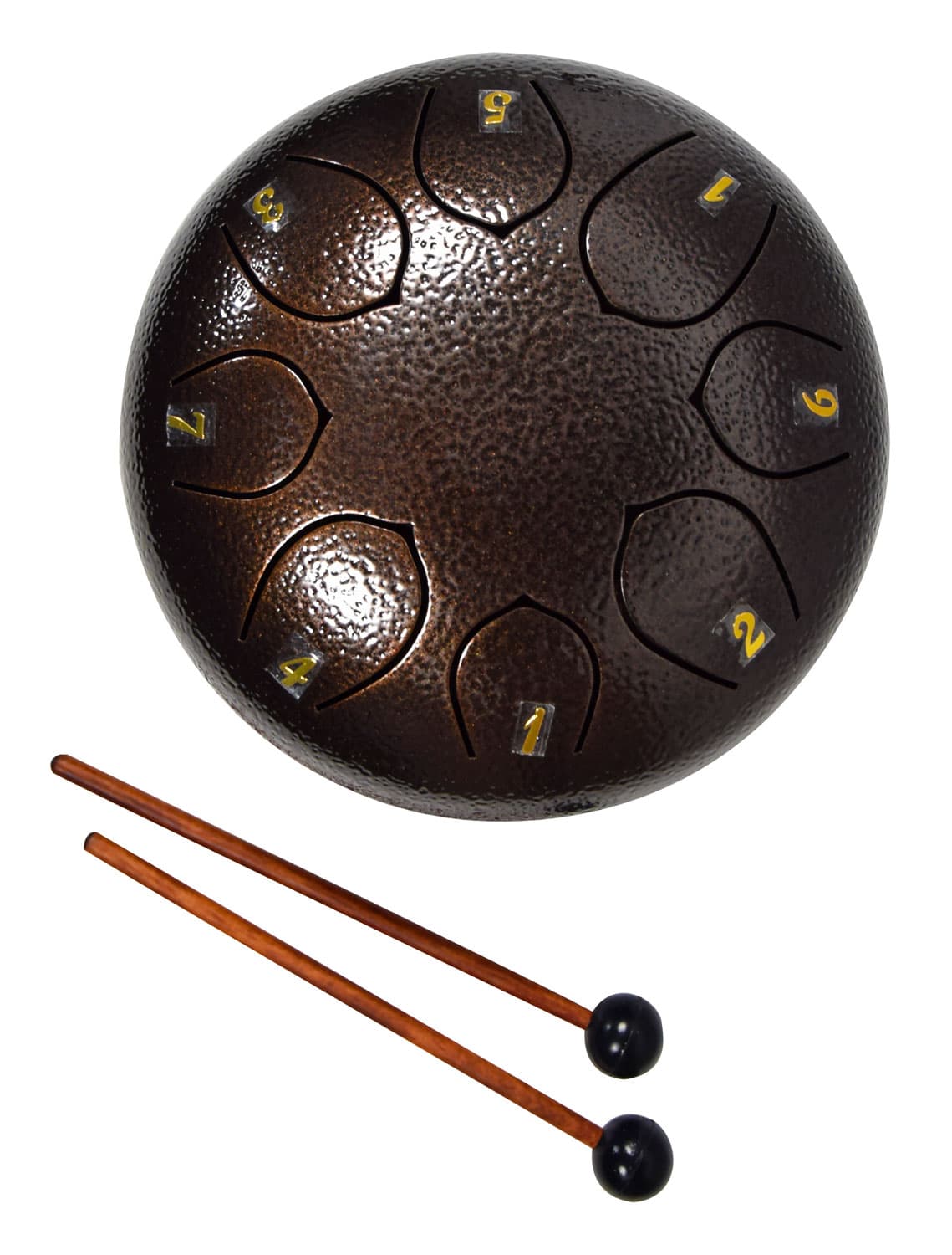 Steel Tongue Drums 6 inch 8-note — Tongue Drum 6 inch 8-note - Bronze
