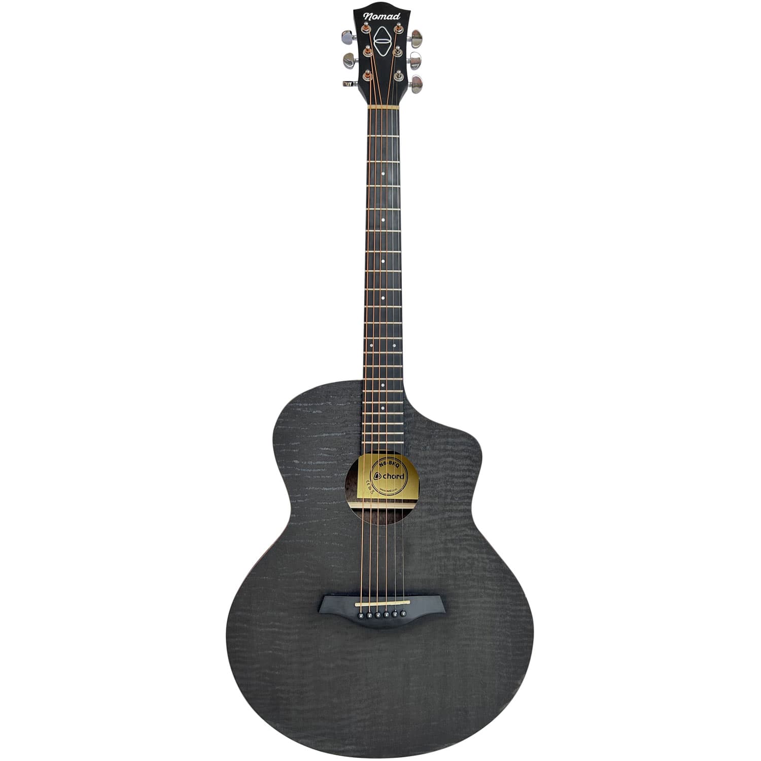 Nomad Series Electro-Acoustic Guitars — Nomad Electro-Acoustic Guitar  Black Quilted Maple