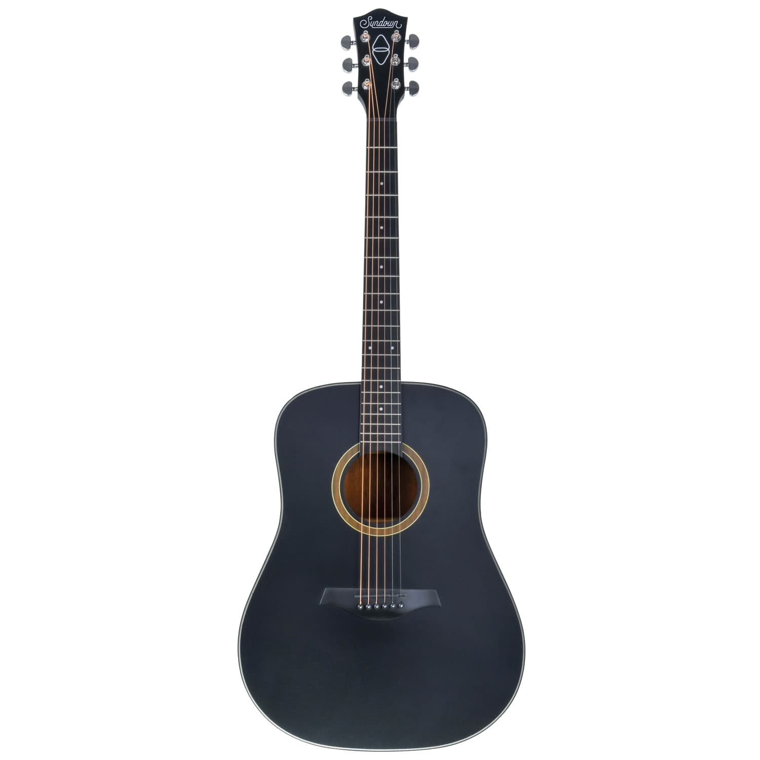 Sundown Acoustic Western Guitar — Sundown Acustc Western Black