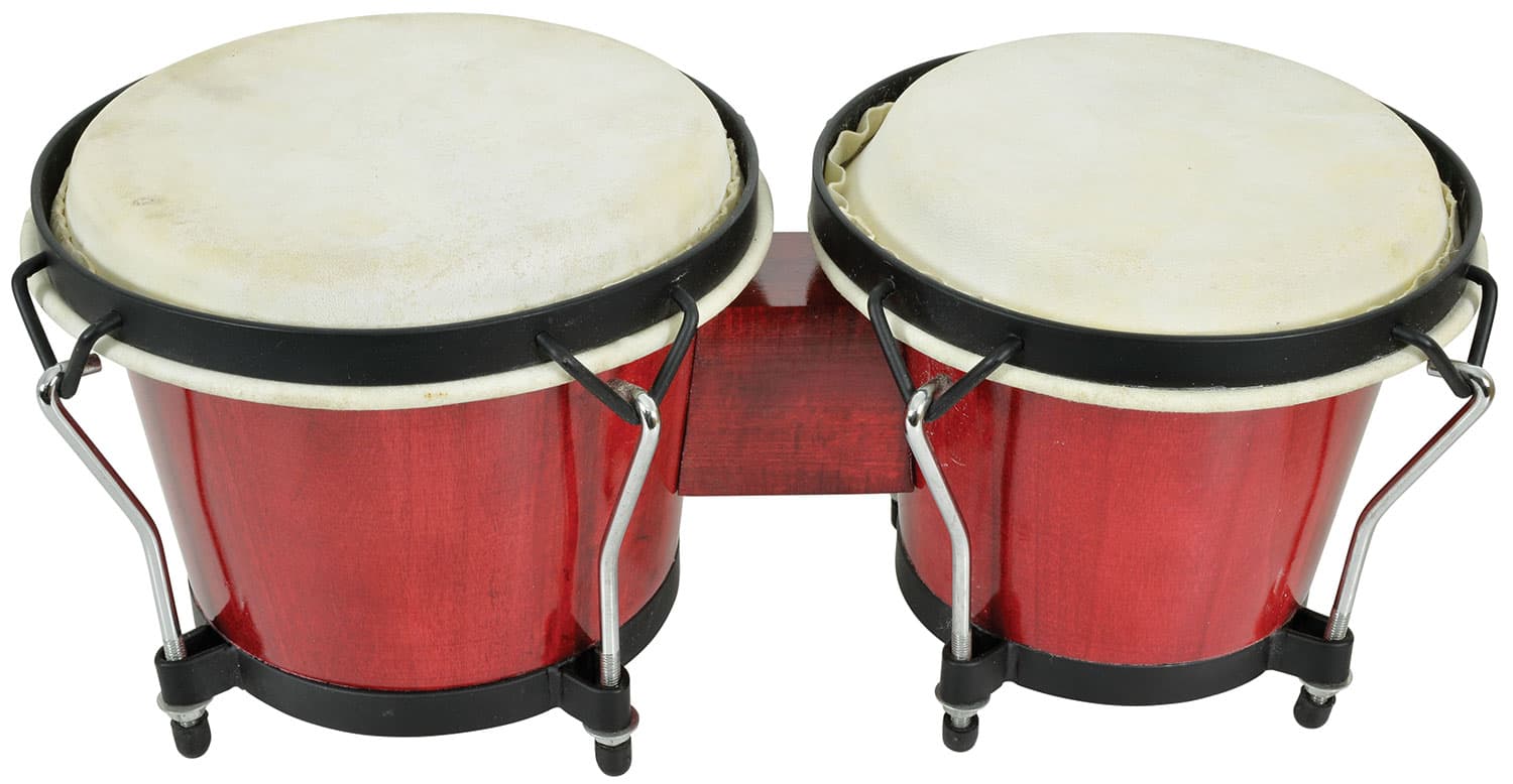 Bongos 6.5" + 7.5" with Carry Bag — Bongos Red inc Carry Bag
