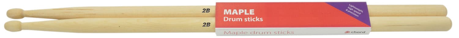 Maple Drum Sticks - 1 Pair — Maple sticks 2BW - pair
