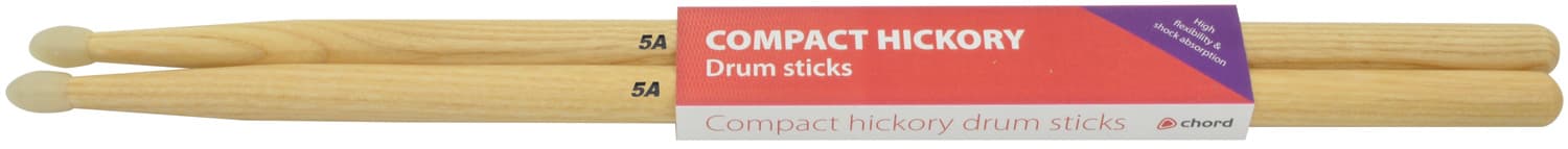 Compact Hickory Drum Sticks - 1 Pair — Compact hickory sticks 5AN - pair