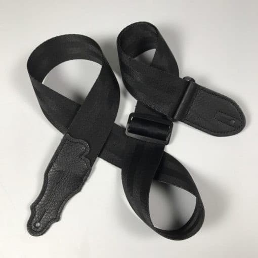 2 IN BLACK NYLON / BLACK GLOVE LEATHER