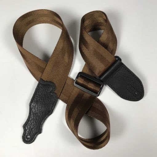 2 IN BROWN NYLON / BLACK GLOVE LEATHER