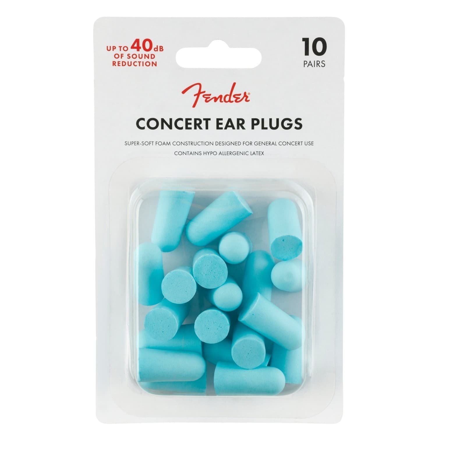 CONCERT EAR PLUGS (10PRS) DAPHNE BLUE