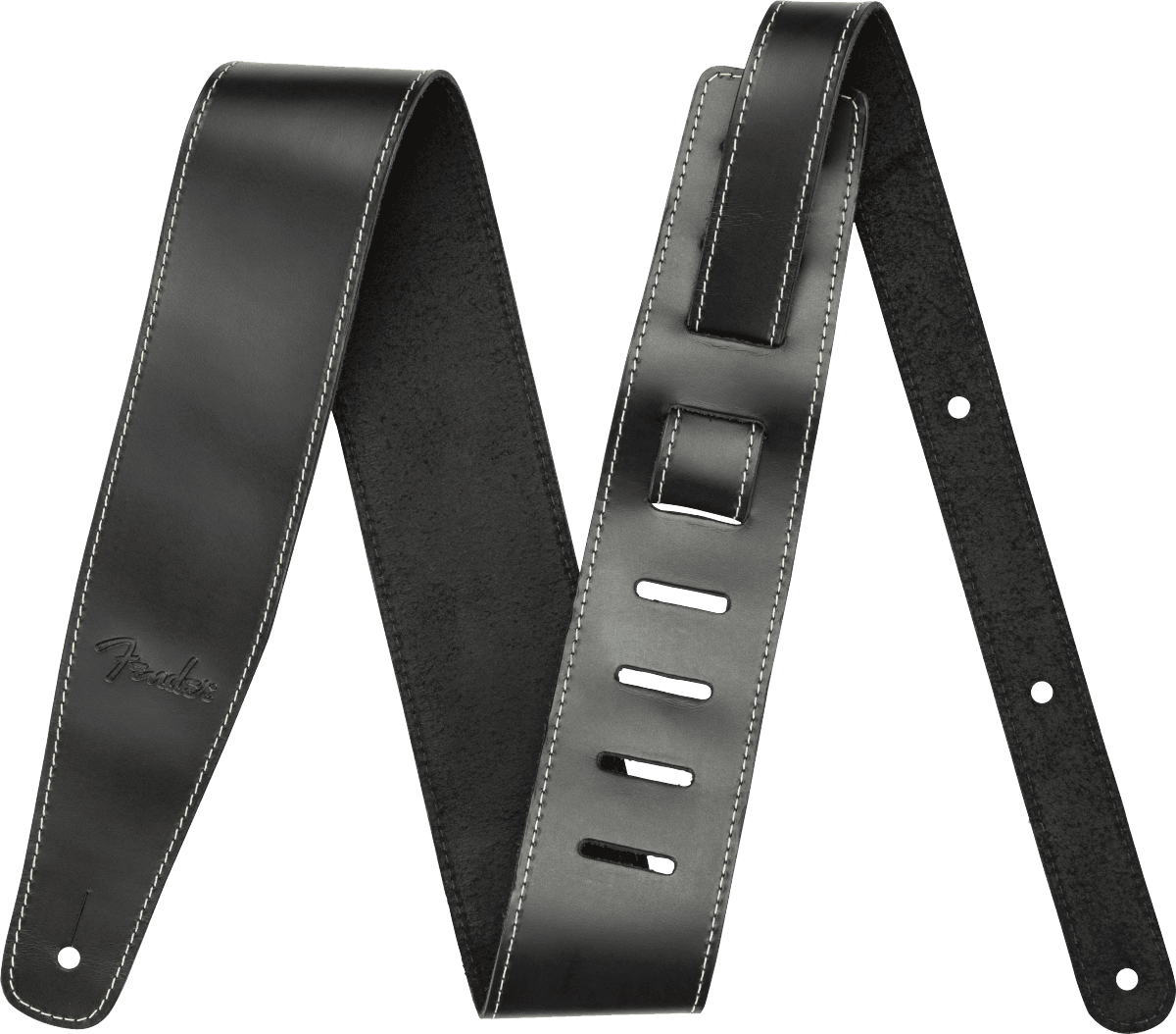 BROKEN IN LEATHER STRAP BLACK 2.5 INS