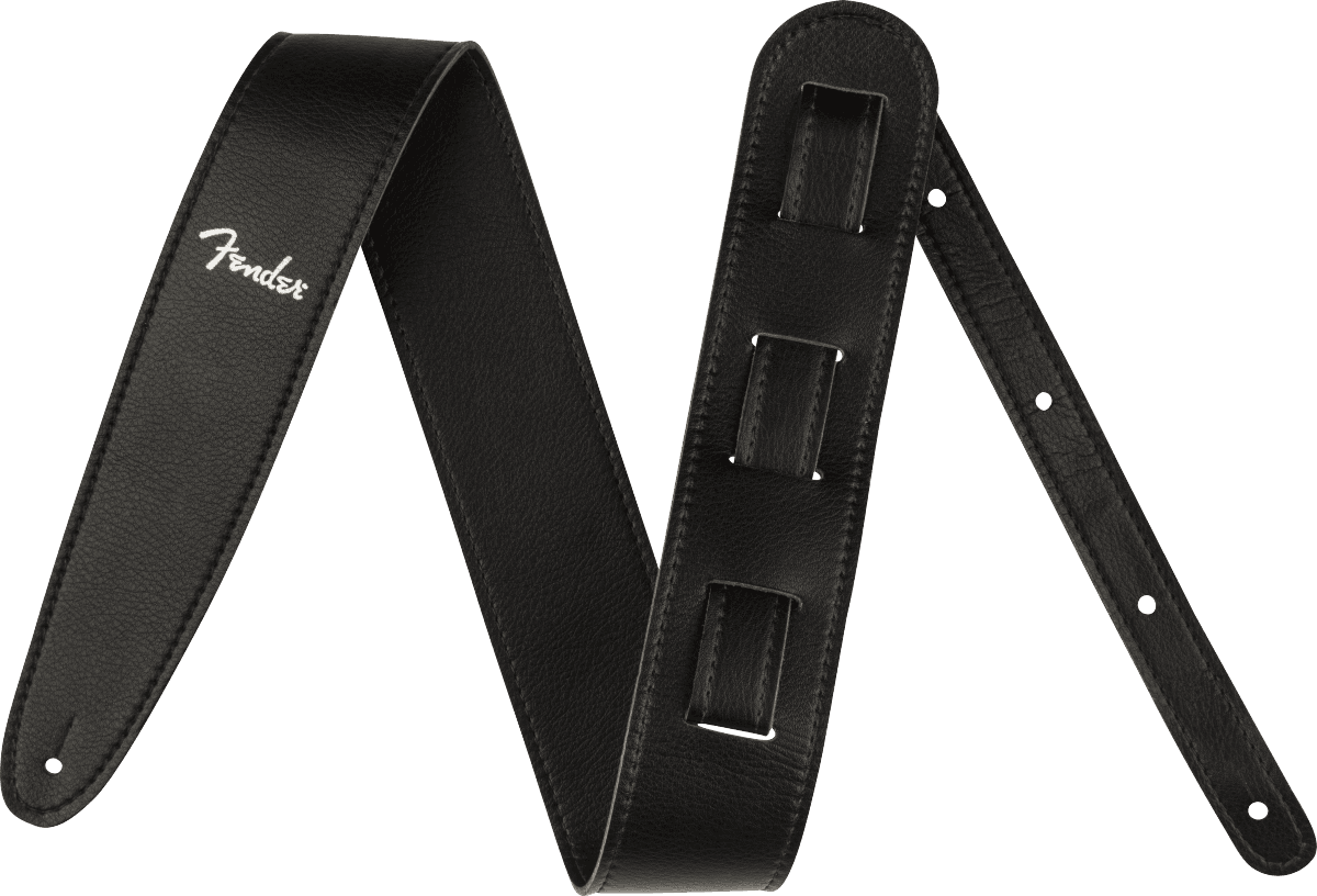 VEGAN LEATHER STRAP BLACK 2.5 INS