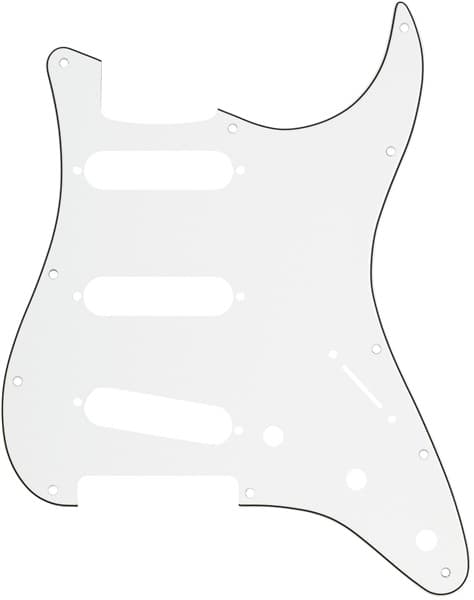 PICKGUARD STRAT S/S/S 11 HOLE PARCHMENT