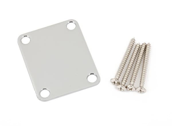 4 BOLT VINTAGE STYLE NECK PLATE CHROME