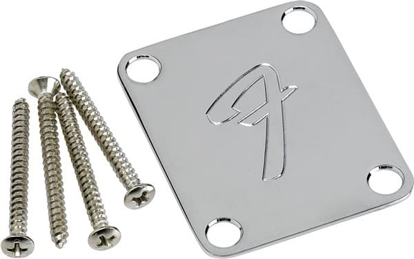NECK PLATE F CHROME