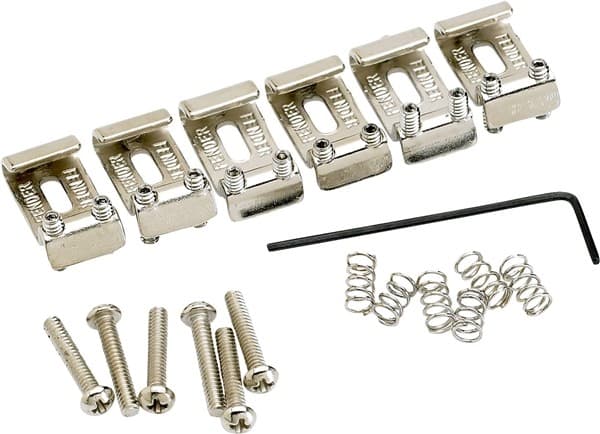 AM VIN STRAT BRIDGE SADDLES (6) NICKEL