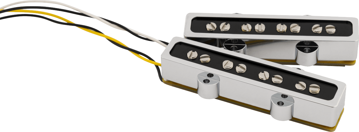 COBALT CHROME JAZZ BASS PICKUP SET