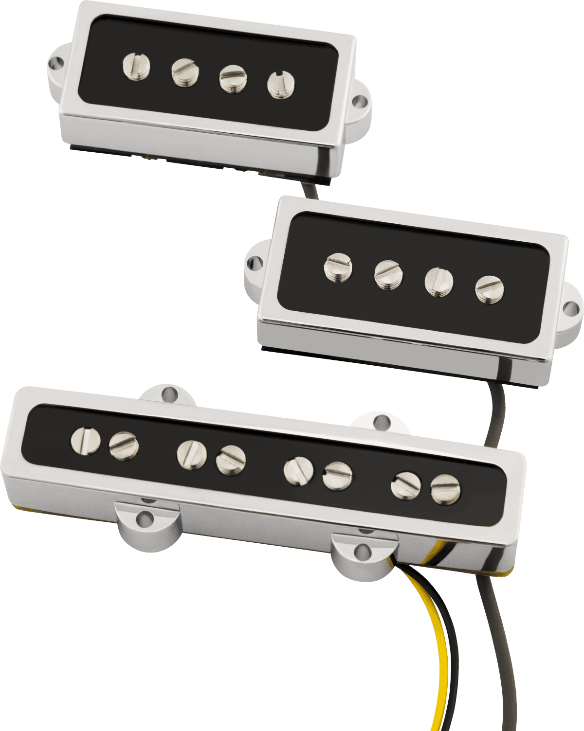 COBALT CHROME P/J BASS PICKUP SET