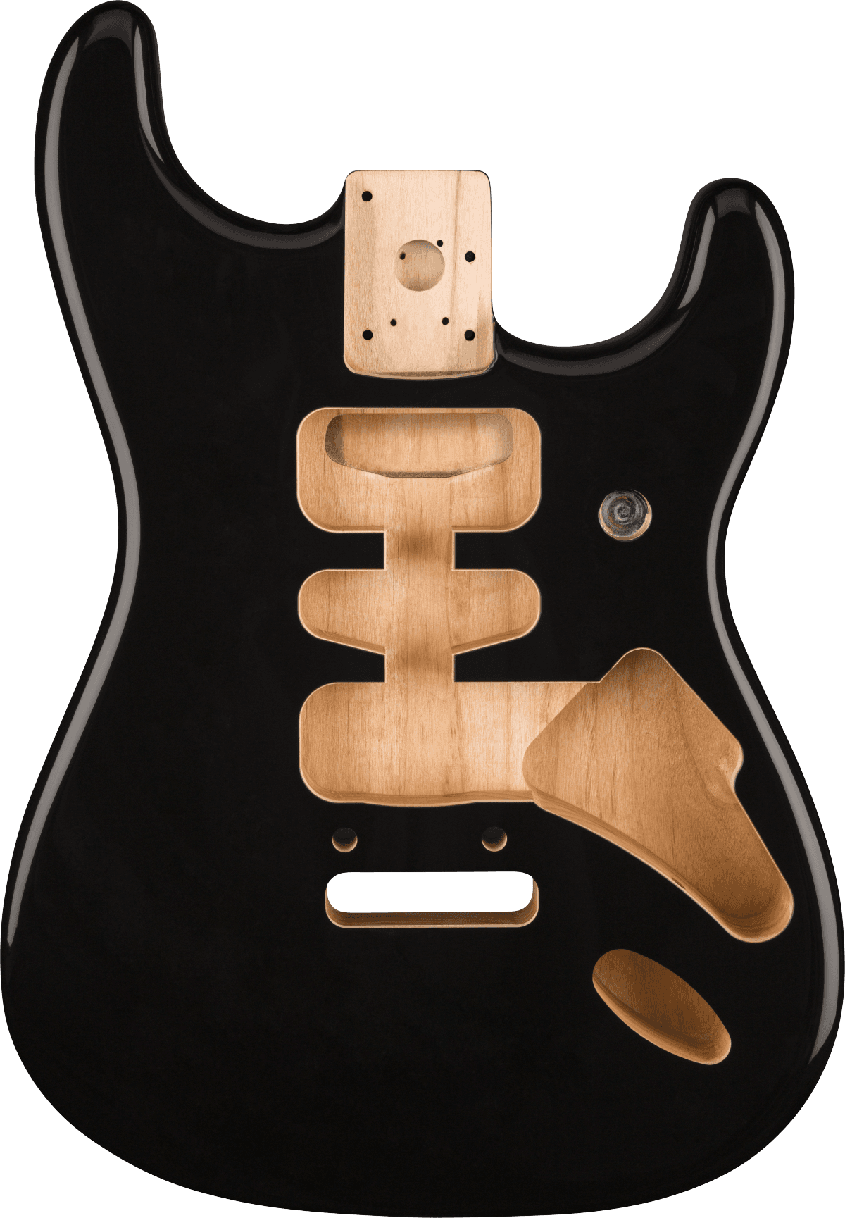 DELUXE SERIES STRAT BODY HSH BLACK