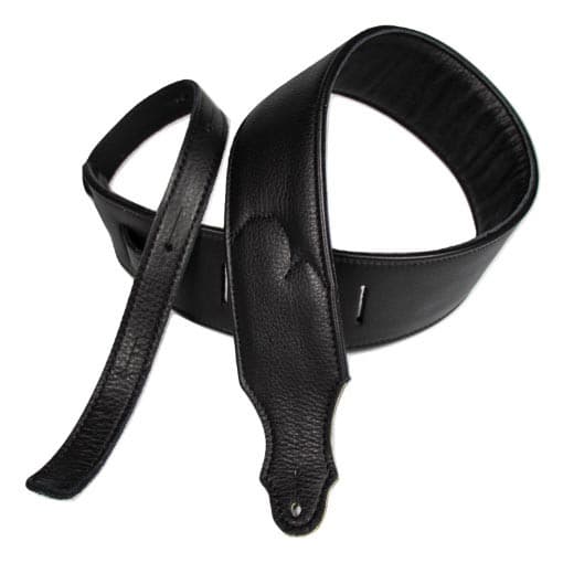 2.5 IN GLOVE LEATHER BLACK/BLACK STITCH