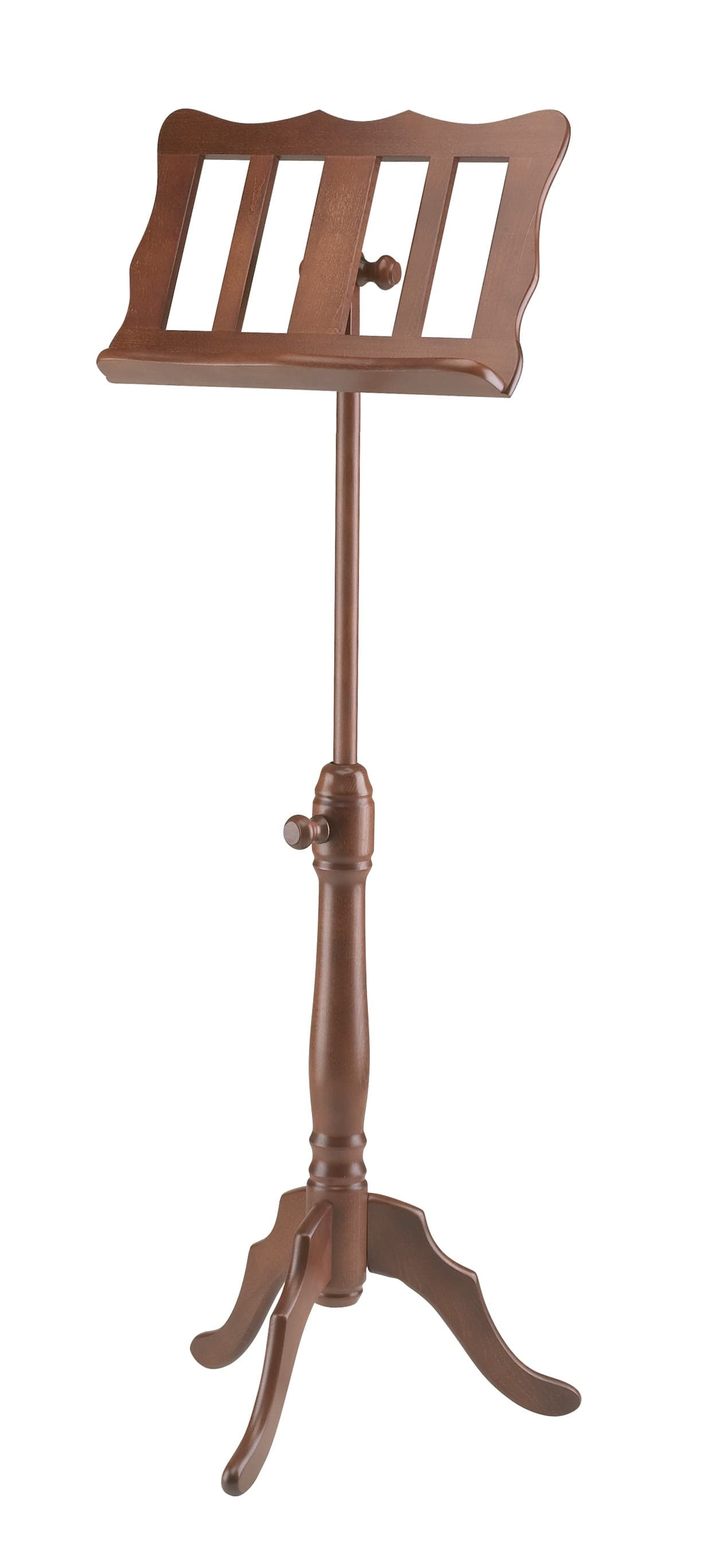 K+M WOODEN MUSIC STAND - WALNUT
