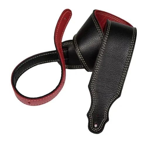 2.5 IN BLACK/RED REVERSIBLE LEATHER