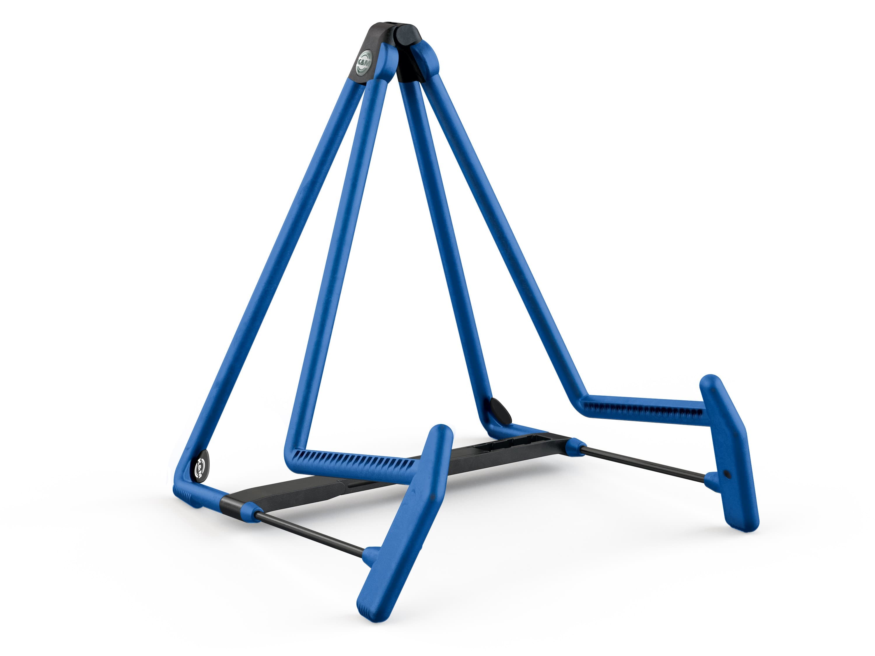 K+M ACOUSTIC A FRAME GUITAR STAND BLUE