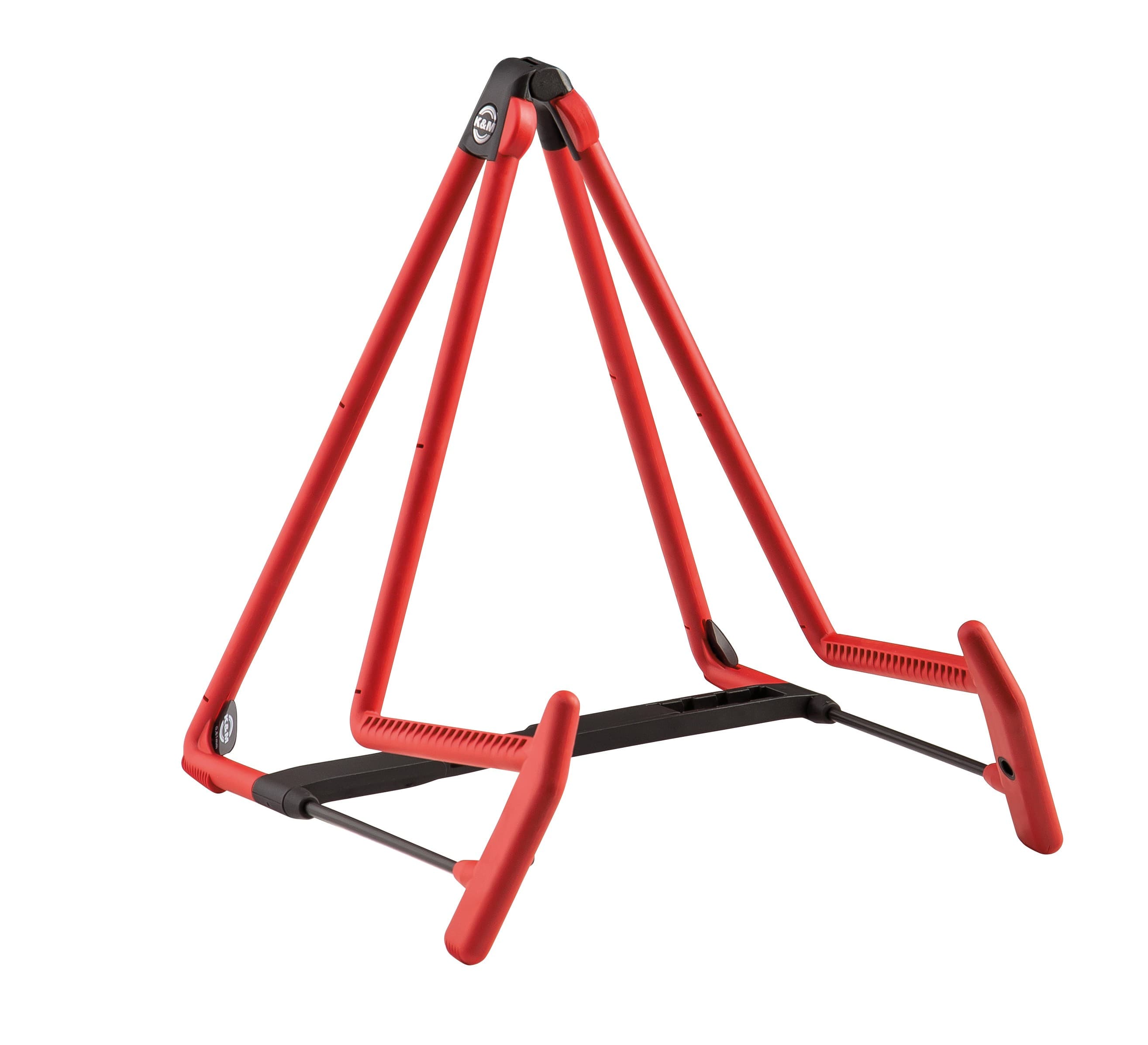 K+M ACOUSTIC A FRAME GUITAR STAND RED