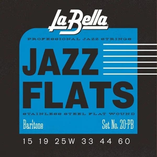 LA BELLA 20PB BARITONE JAZZ FLATS 15-60