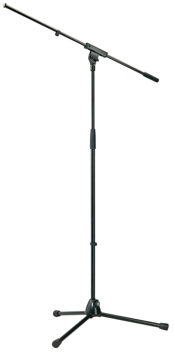 K+M BLACK BOOM MICROPHONE STAND