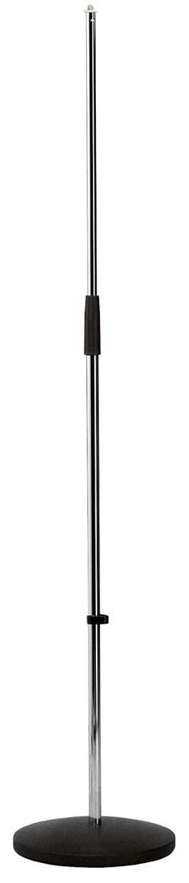 K+M CHROME STRAIGHT MICROPHONE STAND