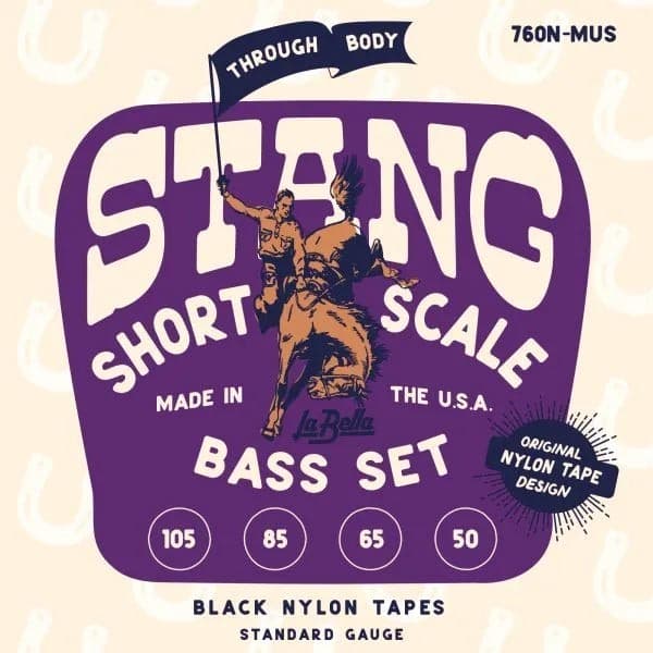 LA BELLA 760NMUS SS TB BLACK NYLON TAPE