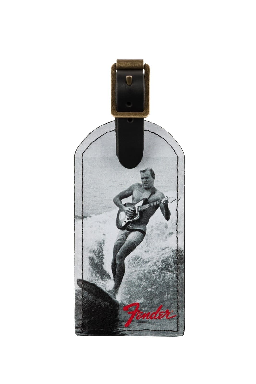 VINTAGE SURFER LUGGAGE TAG BL