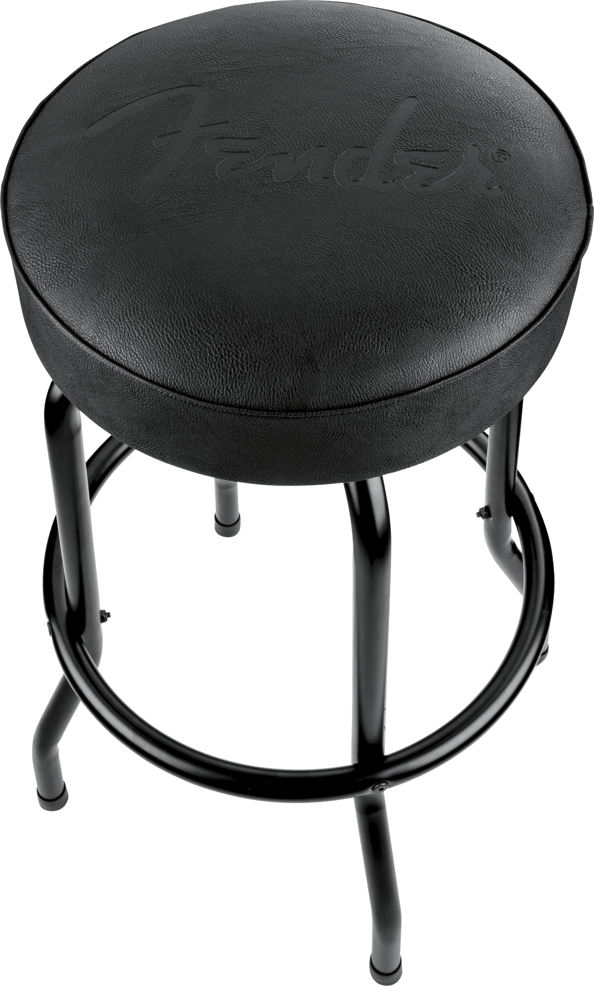 30 IN EMBOSSED LOGO BARSTOOL BLK/BLK