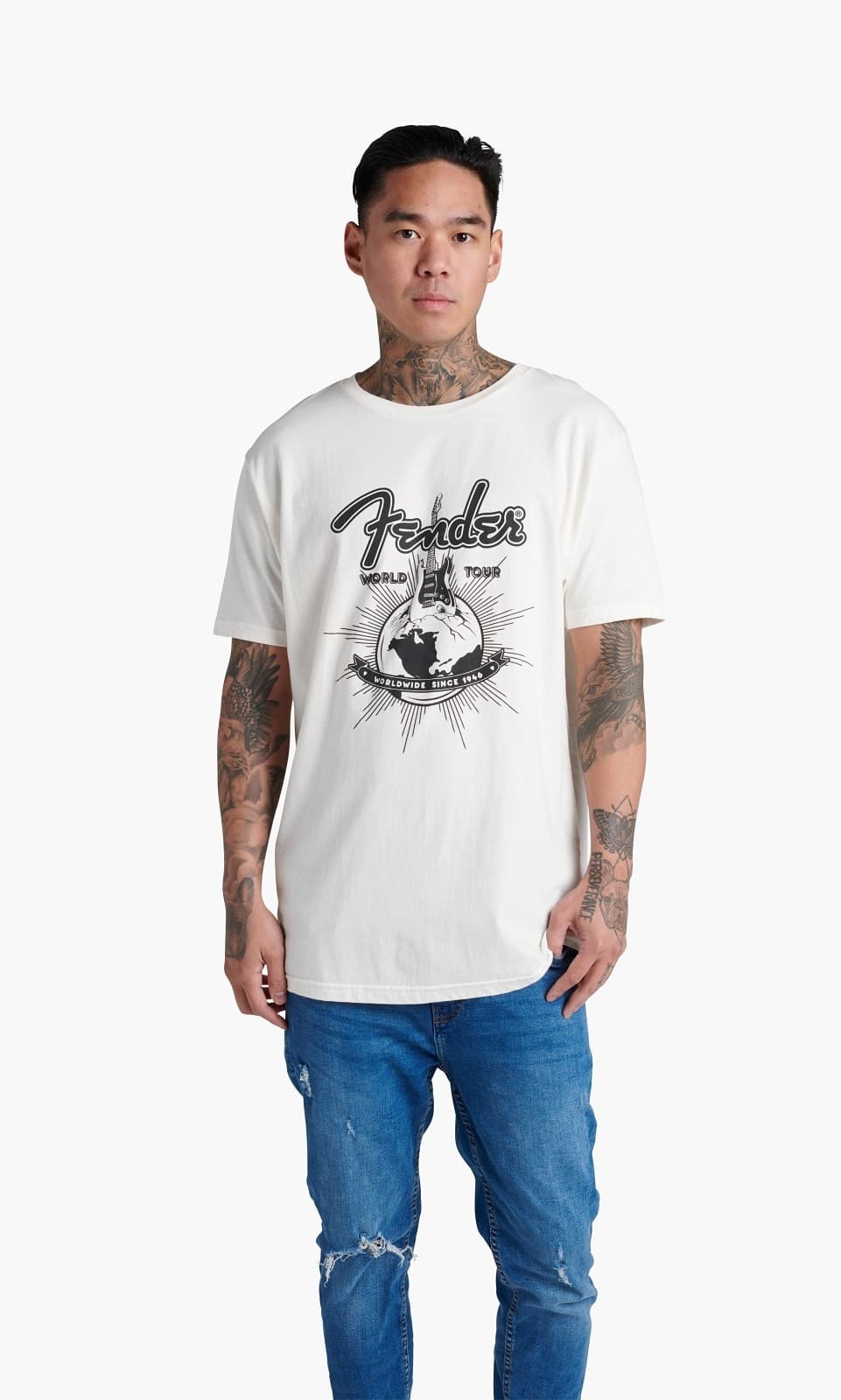 WORLD TOUR T-SHIRT VINTAGE WHITE XXL