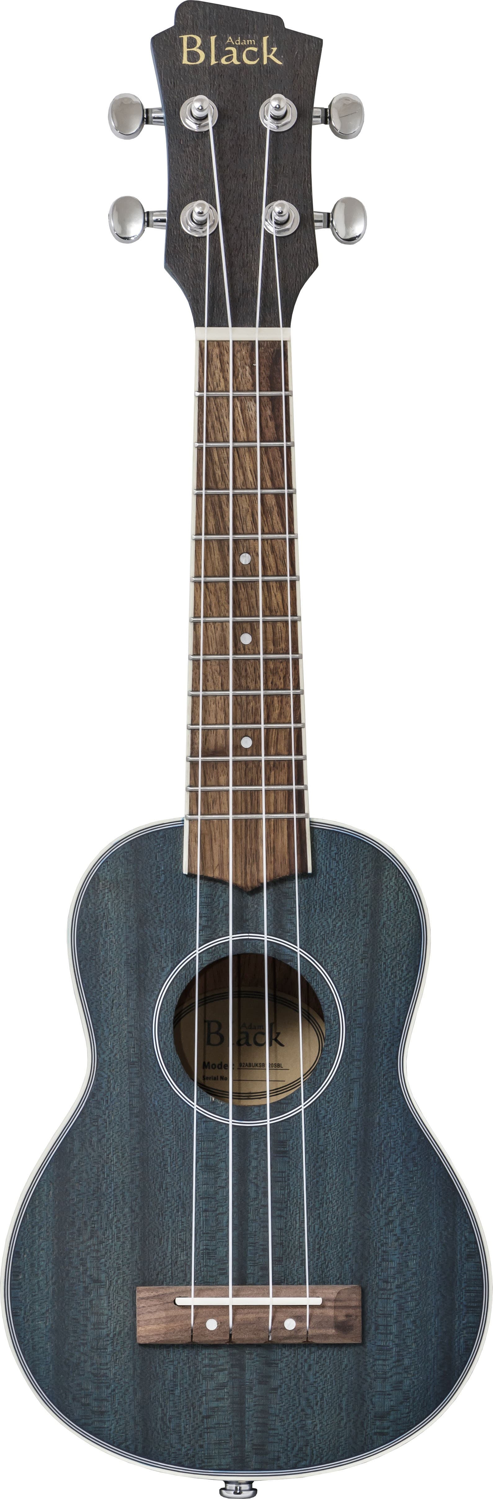 ADAM BLACK SOPRANO UKULELE SEE THRU BLUE