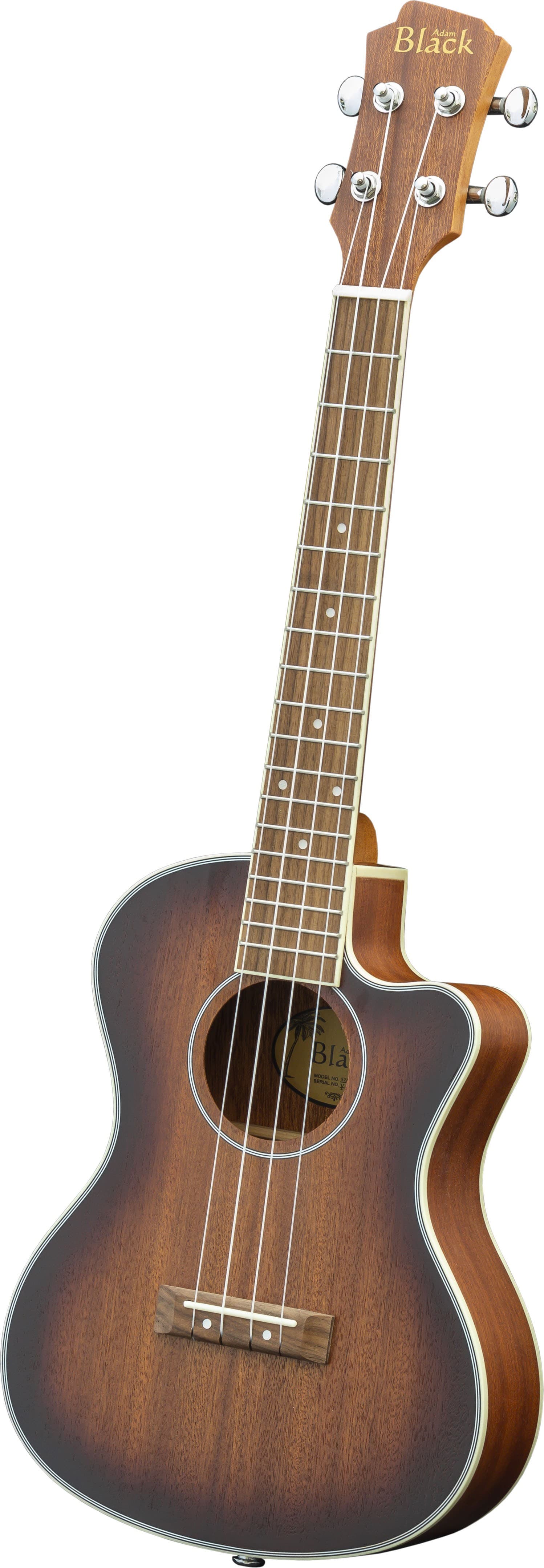 ADAM BLACK TENOR UKULELE SB C/AWAY ELEC.