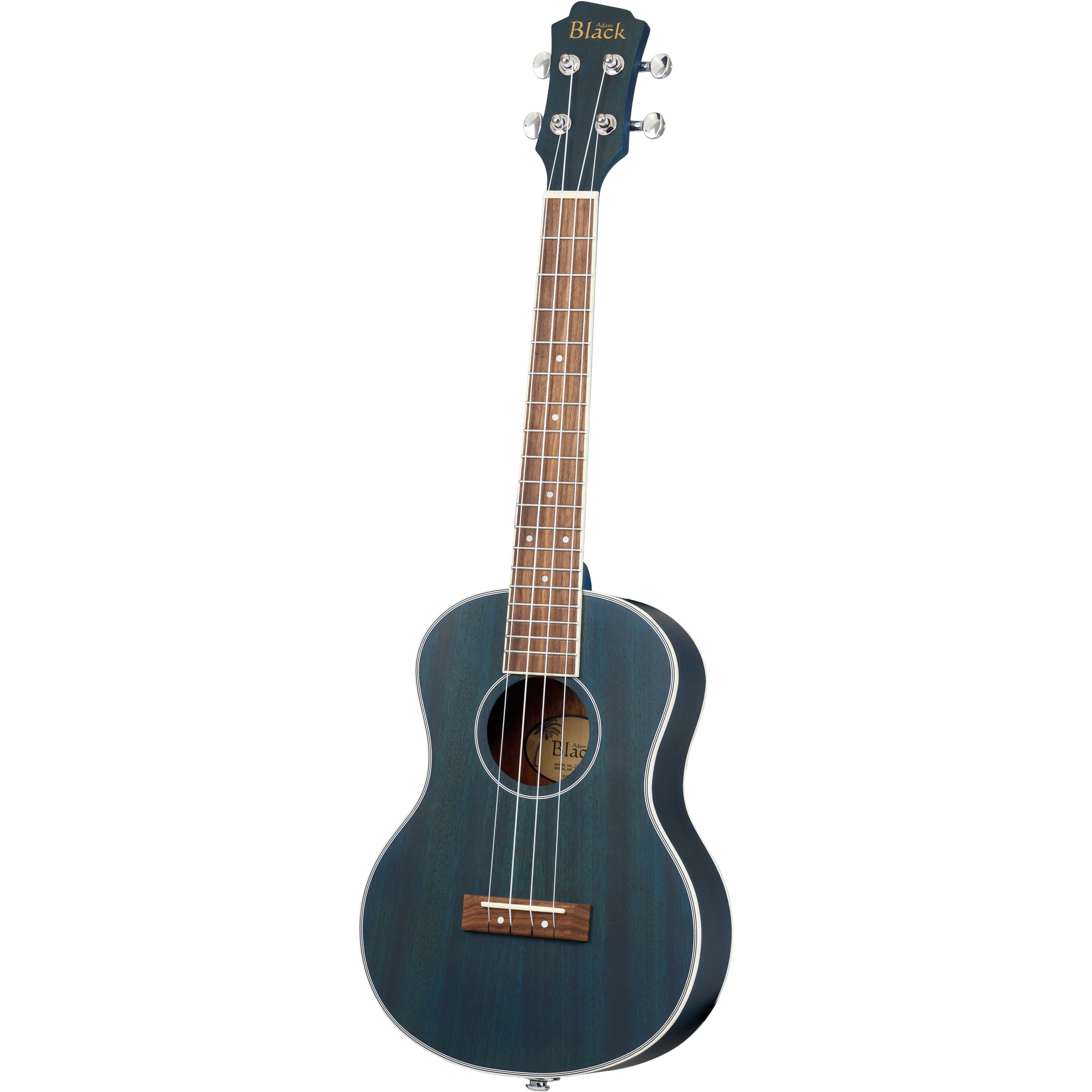 ADAM BLACK TENOR UKULELE SEE-THRO BLUE
