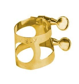 FAXX ALTO SAX LIGATURE LACQUERED BRASS