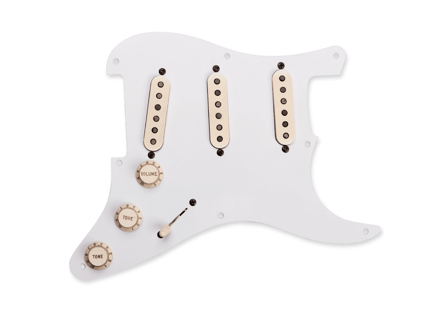 ^ANTIQUITY LOADED PICKGUARD ASSY STRAT