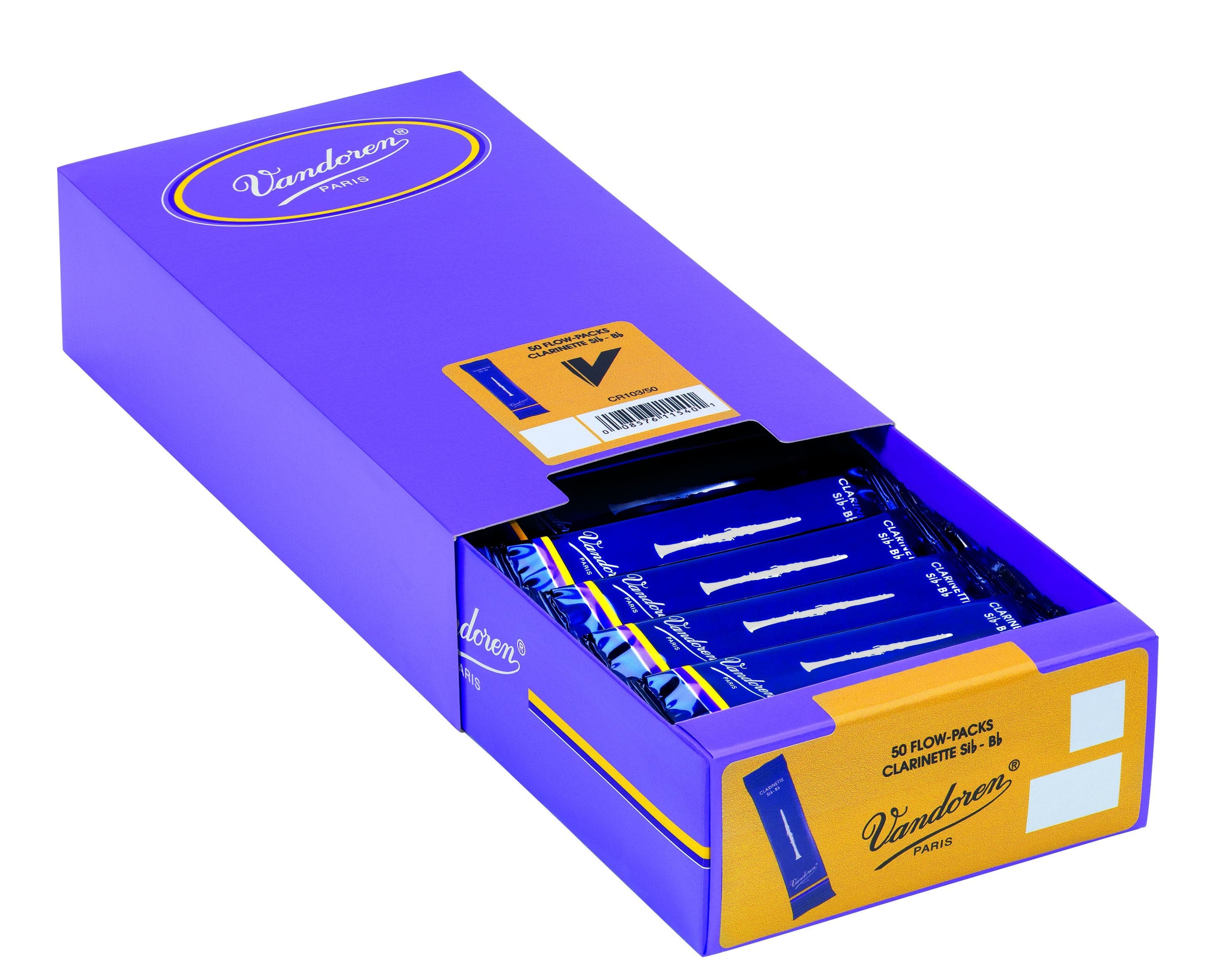 VANDOREN Bb CLARINET REED (BOX 50)