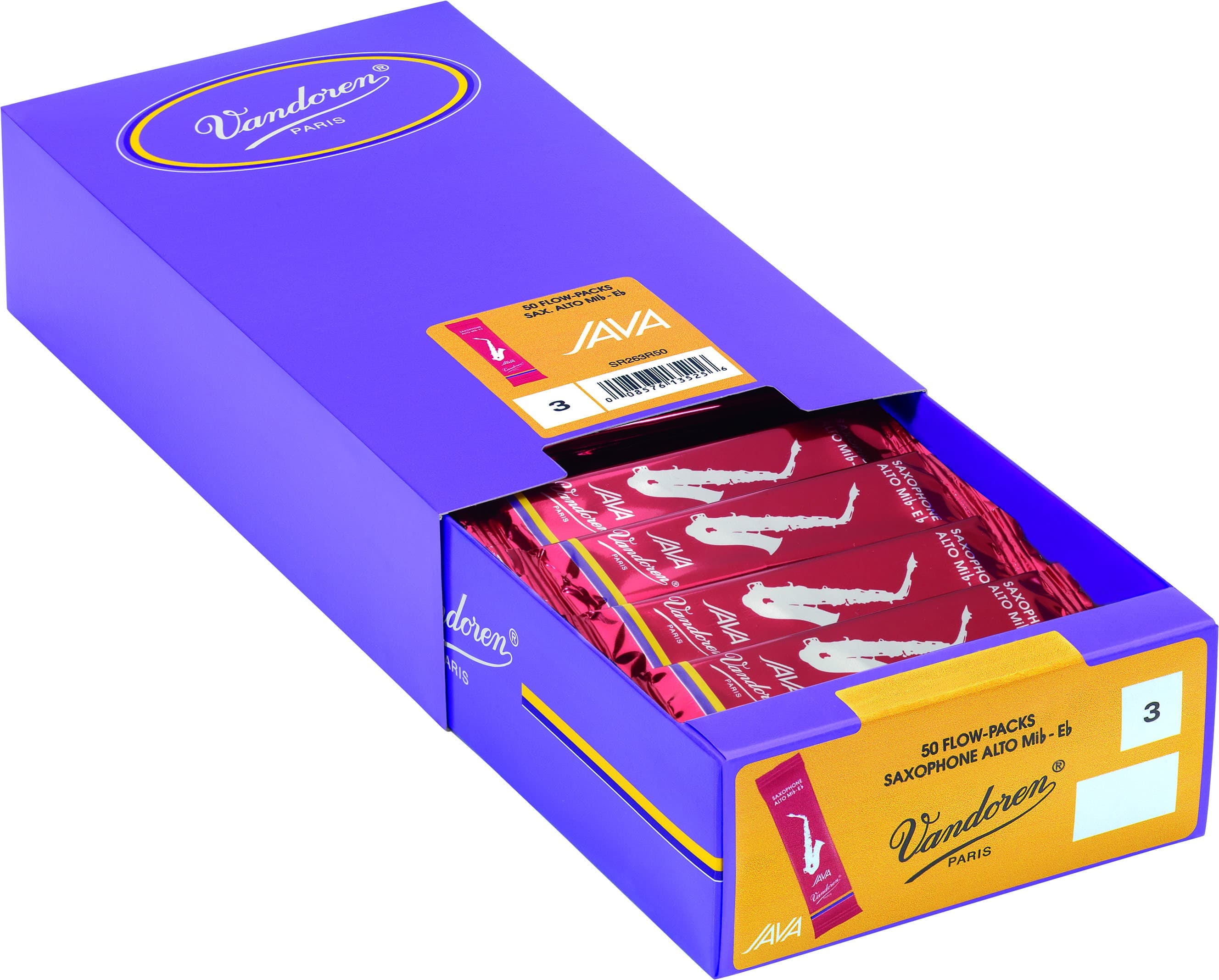 VANDOREN ALTO SAX RED JAVA REED (BOX 50