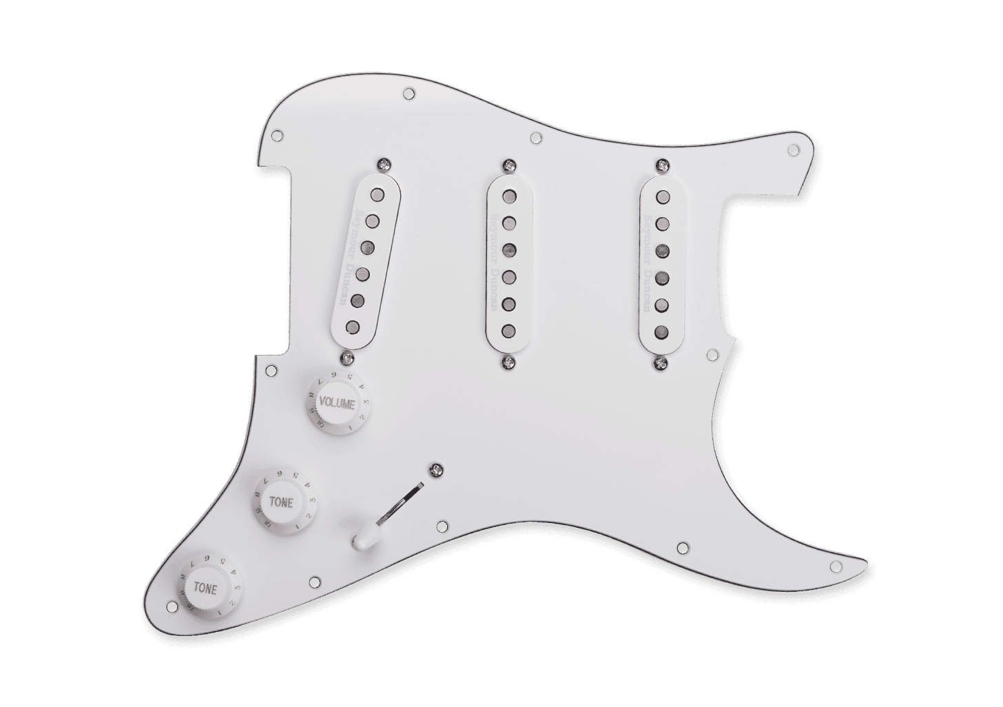 ^PICKGUARD ASSY CA'50'S STRAT SET WHITE