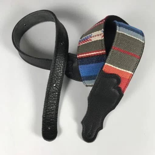 2 IN SADDLE BLANKET BLACK/BLACK LEATHER