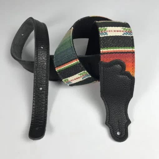 2 IN SADDLE BLANKET BLACK/BLACK LEATHER
