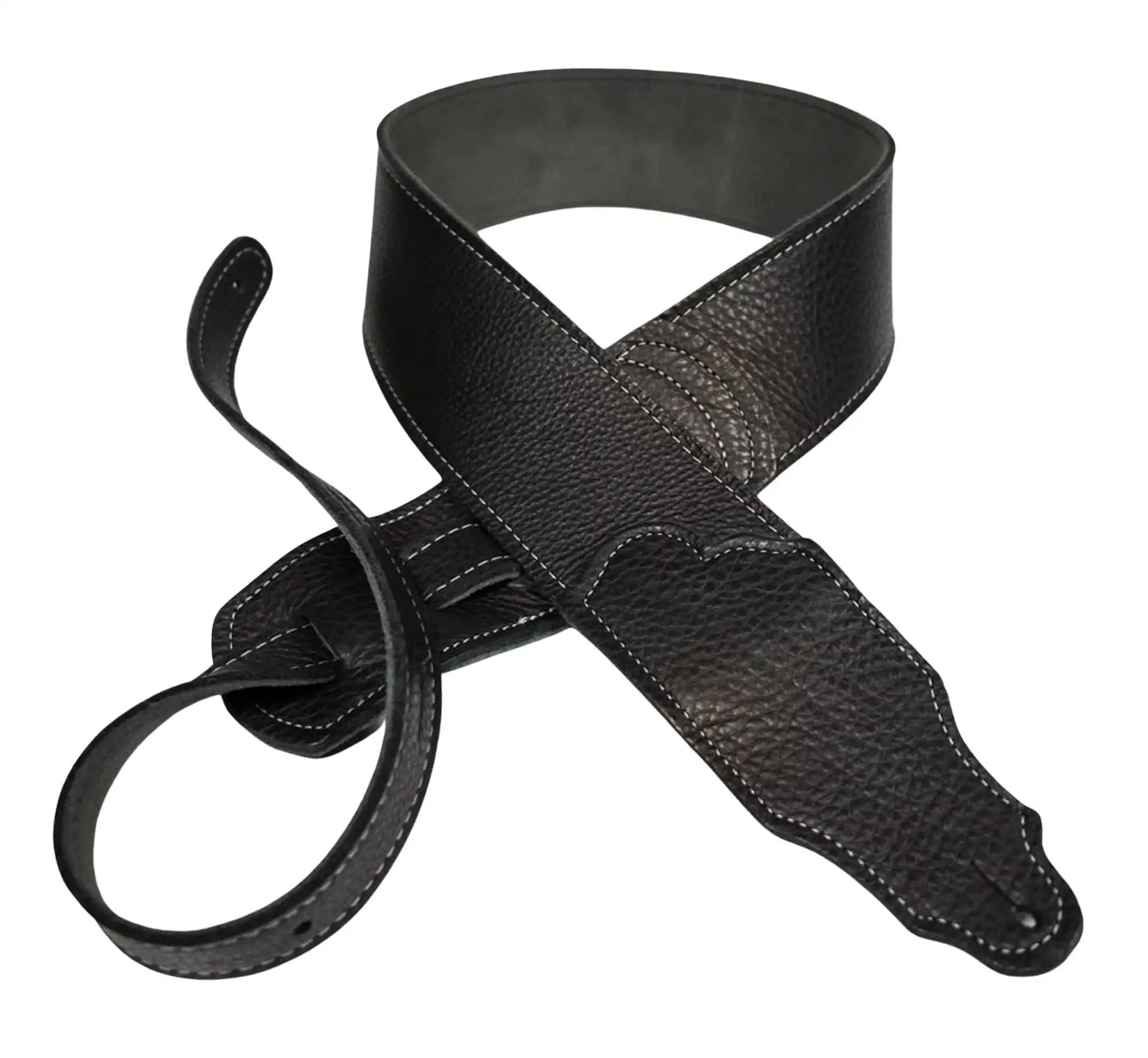 2.5 IN BLACK GLOVE/SILVER STITCH