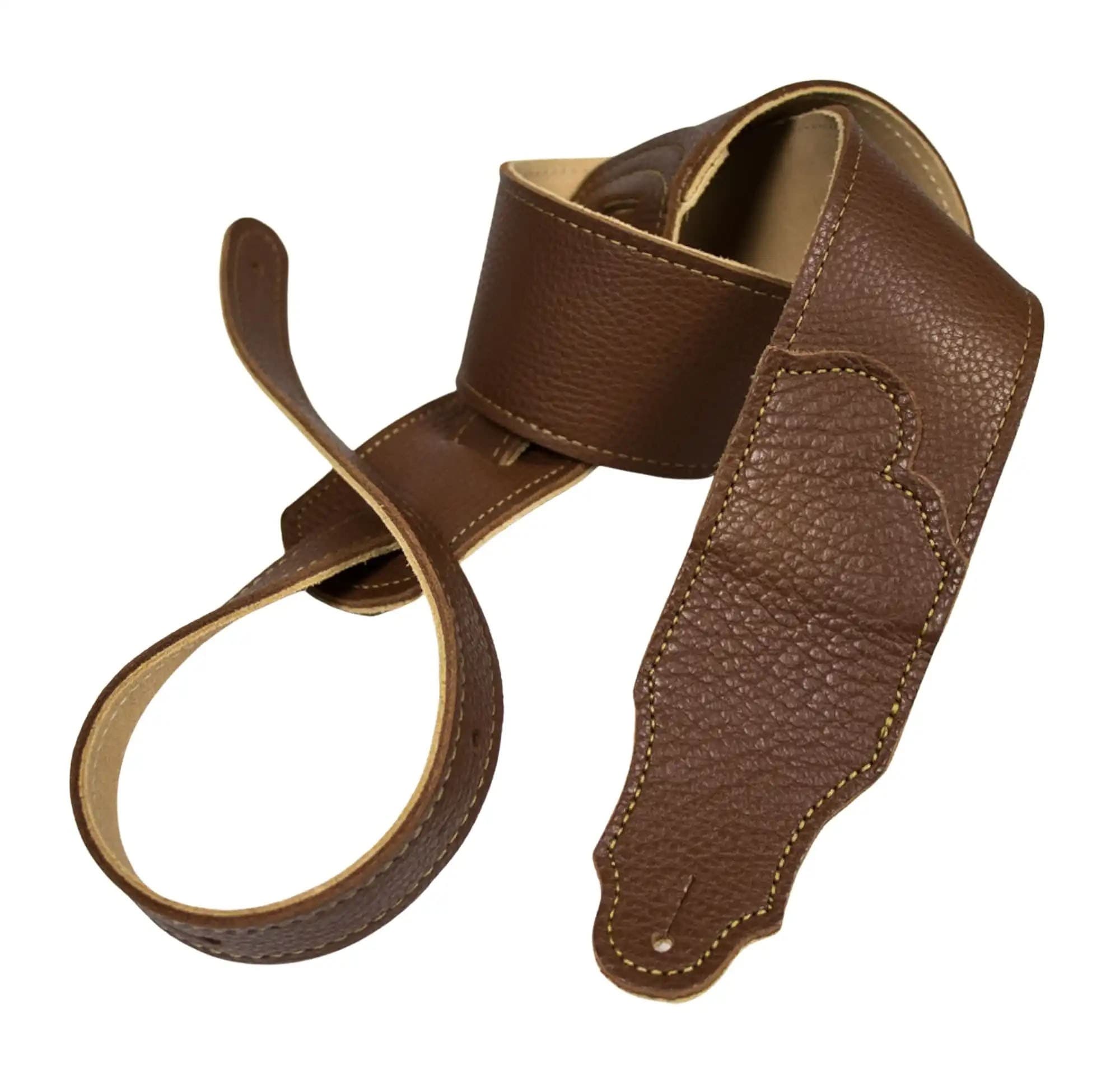 2.5 IN CARAMEL GLOVE/GOLD STITCH