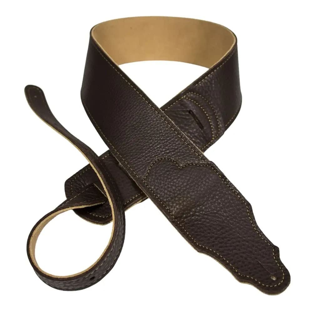 2.5 IN CHOCOLATE GLOVE/GOLD STITCH