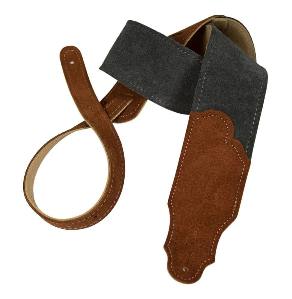 2.5 IN GRAY SEDONA SUEDE/NAT STITCH