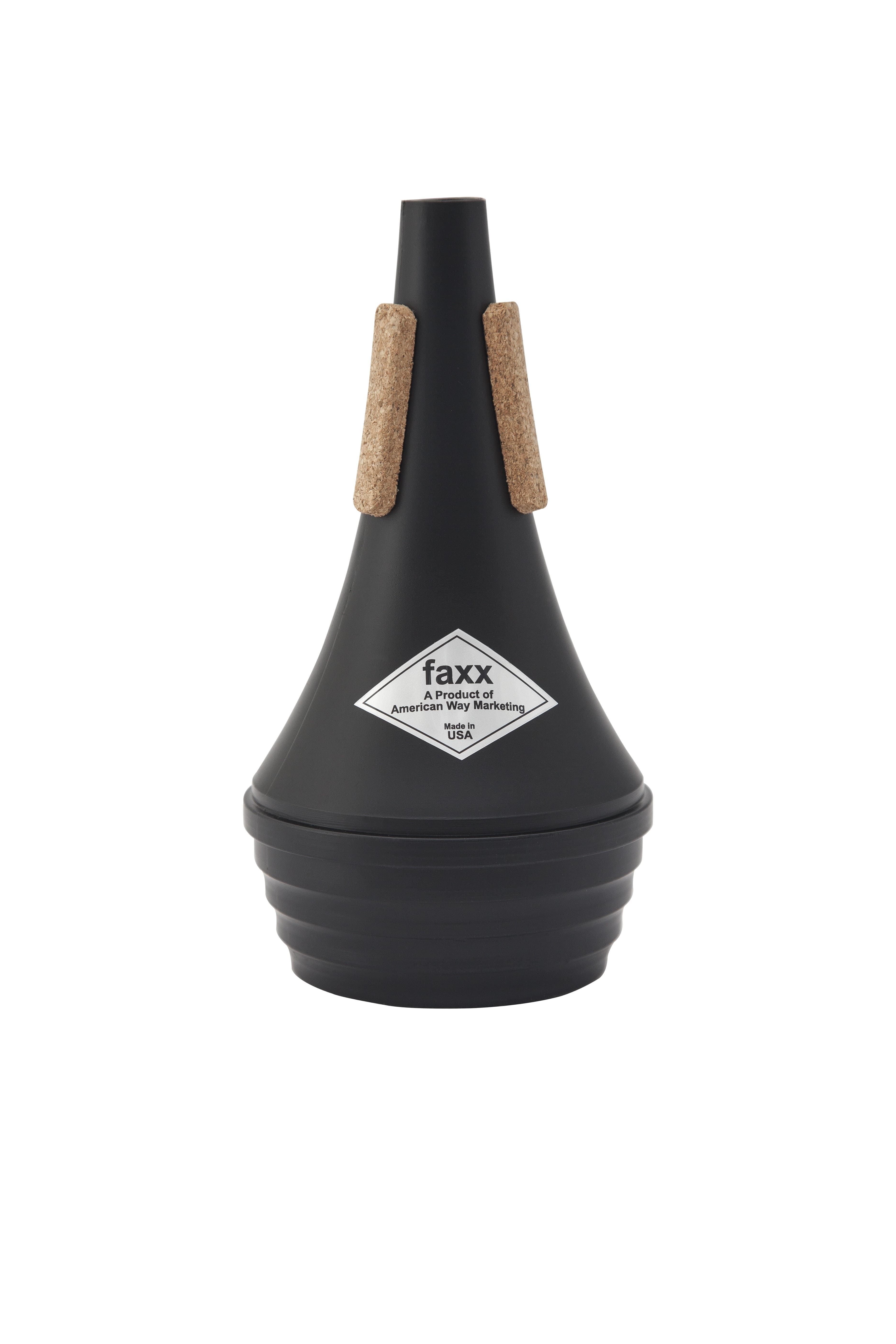 FAXX TRUMPET STRAIGHT MUTE BLK ROUND