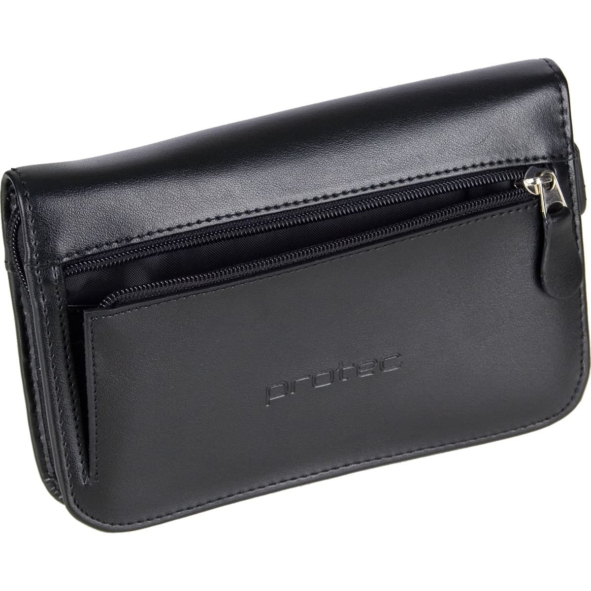 PROTEC BRASS LEATHER 4PC M/P POUCH SM