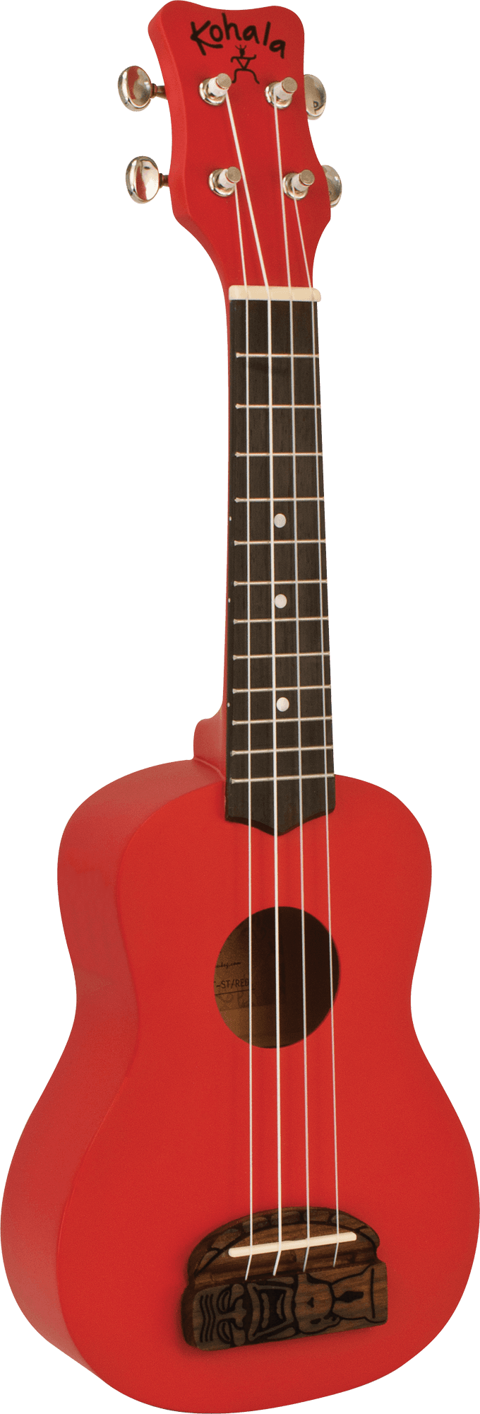 KOHALA SOPRANO UKULELE TIKI SERIES RED