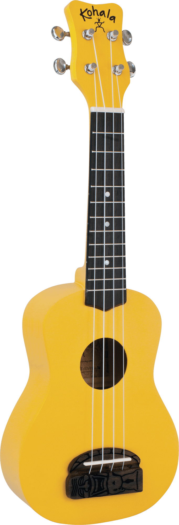 KOHALA SOPRANO UKULELE TIKI SERIES YEL
